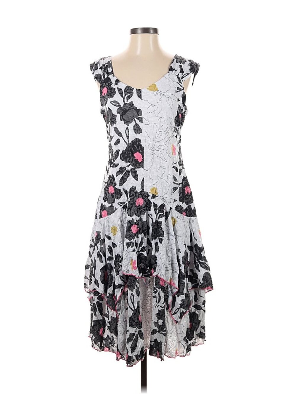 Carine Paige Dress-Noir Bloom Sz S